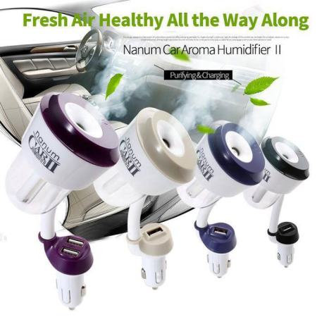 Nanum CH002 2 in 1 Car Humidifier with USB charger