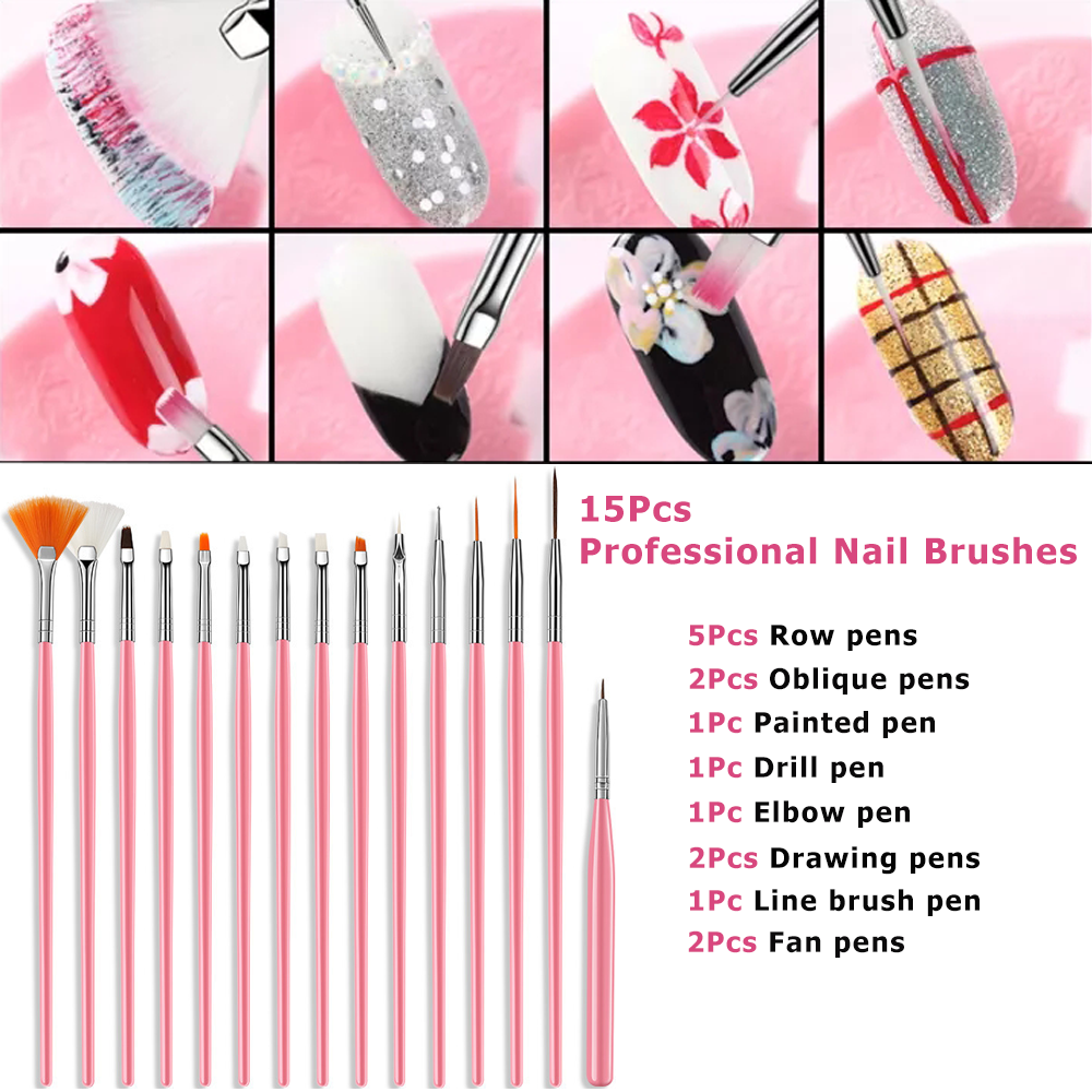 1Pc Ombre Effect Nail Art Brush Design Gel Polish Gradient Drawing Painting  Nail Gel Sculpting Manicure Tool Salon Tools For Diy Manicure | SHEIN USA