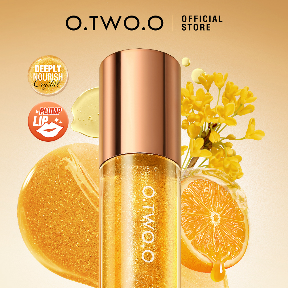 Discount on O.TWO.O  shoes - SKU: O.TWO.O Lip Gloss Shiny Crystal Plumping Lip Oil Tinted Lip Balm Lip Care Moisturizing Lip Gloss 4 C