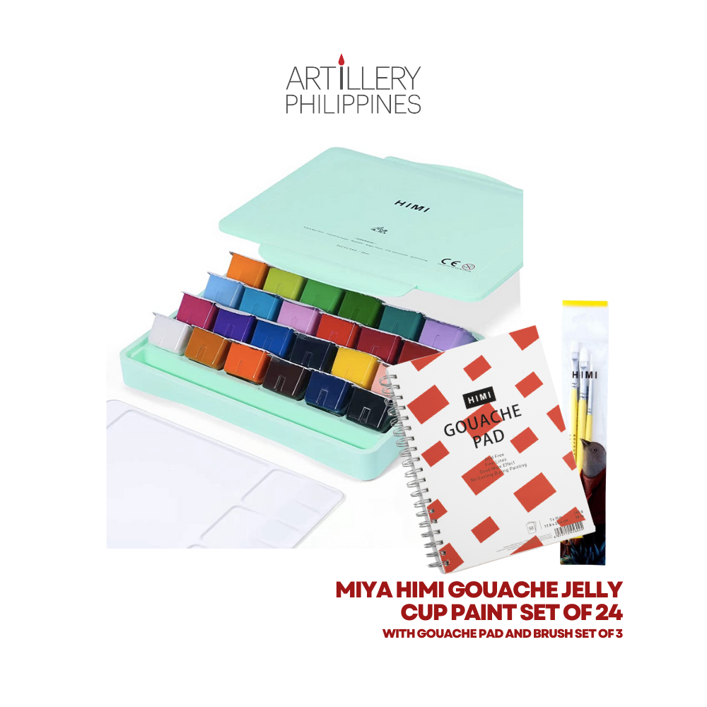 MIYA HIMI Gouache Paint Set Jelly Cup 56 Colors (No Brush Included)