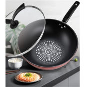 32cm Non-stick Diamond WOK Frying Pan for Gas Stove