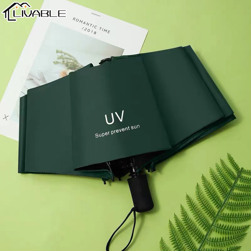 LIVABLE Umbrella Automatic Sunny Umbrella Anti-ultraviolet Folding Umbrella - Image 3