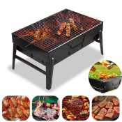 BIN LU Portable Stainless Steel BBQ Grill - Lightweight & Foldable