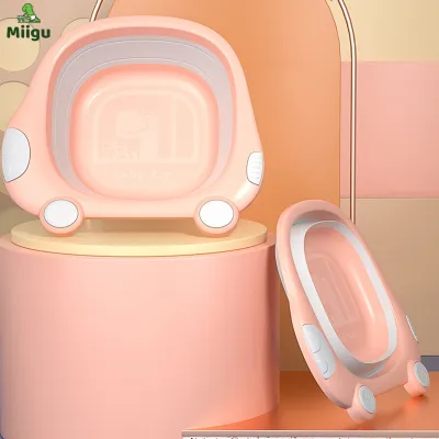 Miigu Baby Multi-used Car Folding Wash Basin Printed Bucket Baby Basin for Infants (1)