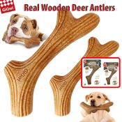 Gigwi Antler Chew Toy for Dogs - Non-toxic Pine Wood