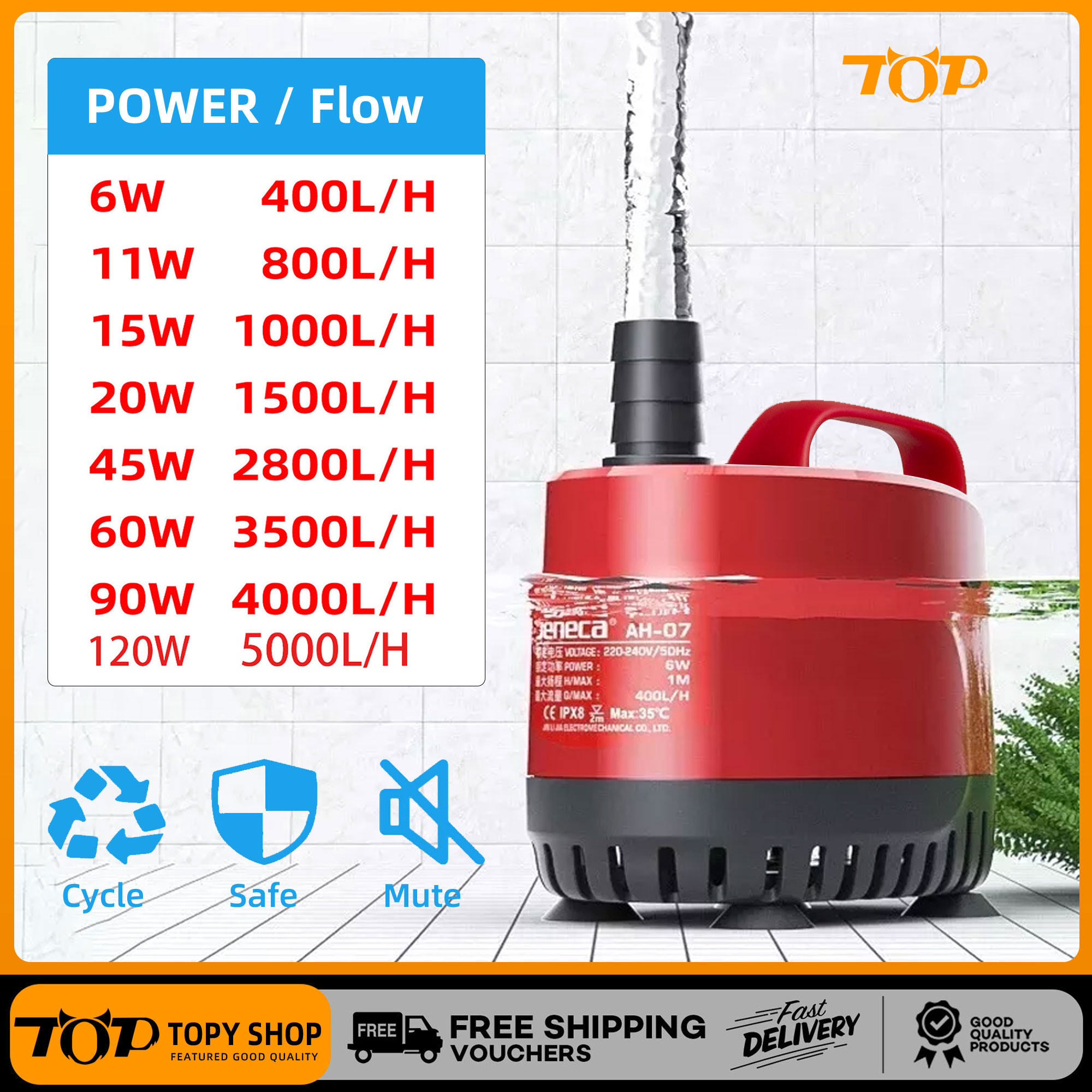 Artemest STORE Submersible Water Pump for Aquarium