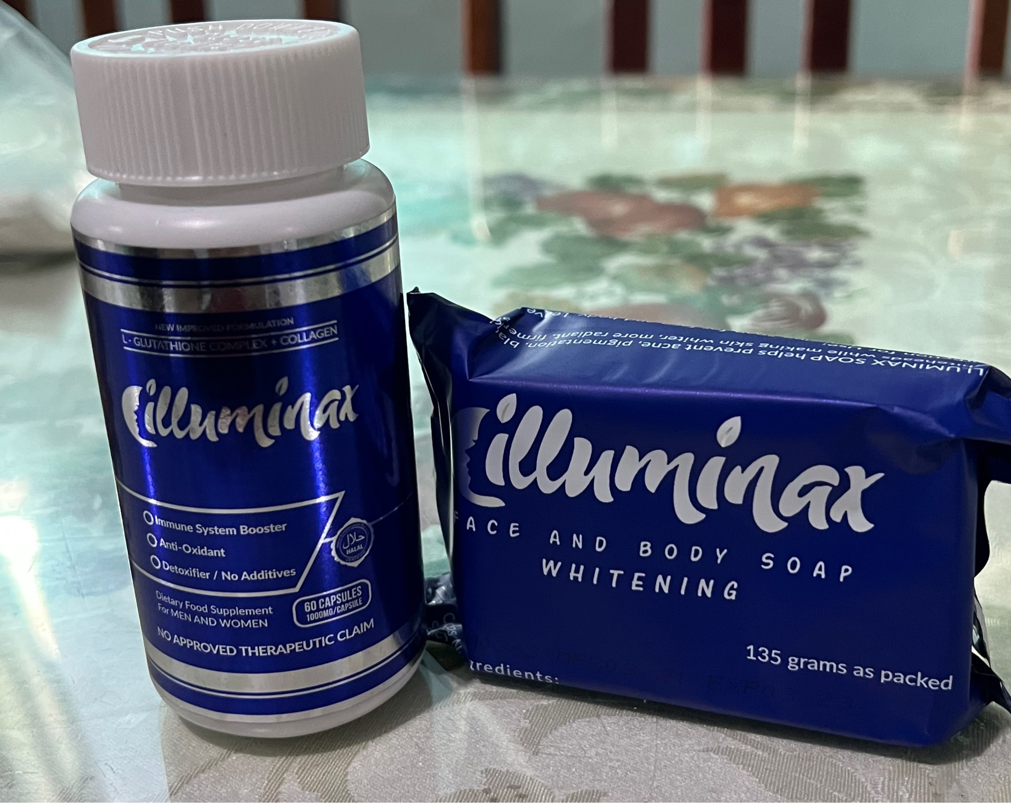 illuminax glutathione capsule Face and Body Whitening soap Glutathione Capsules - 1,500mcg L-Glutathione