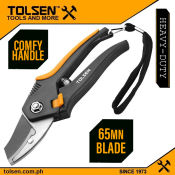 Tolsen Bypass Pattern Garden Pruning Shear 65mn Blade  31020