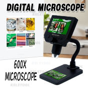 Digital LCD Microscope - 600x Magnification 