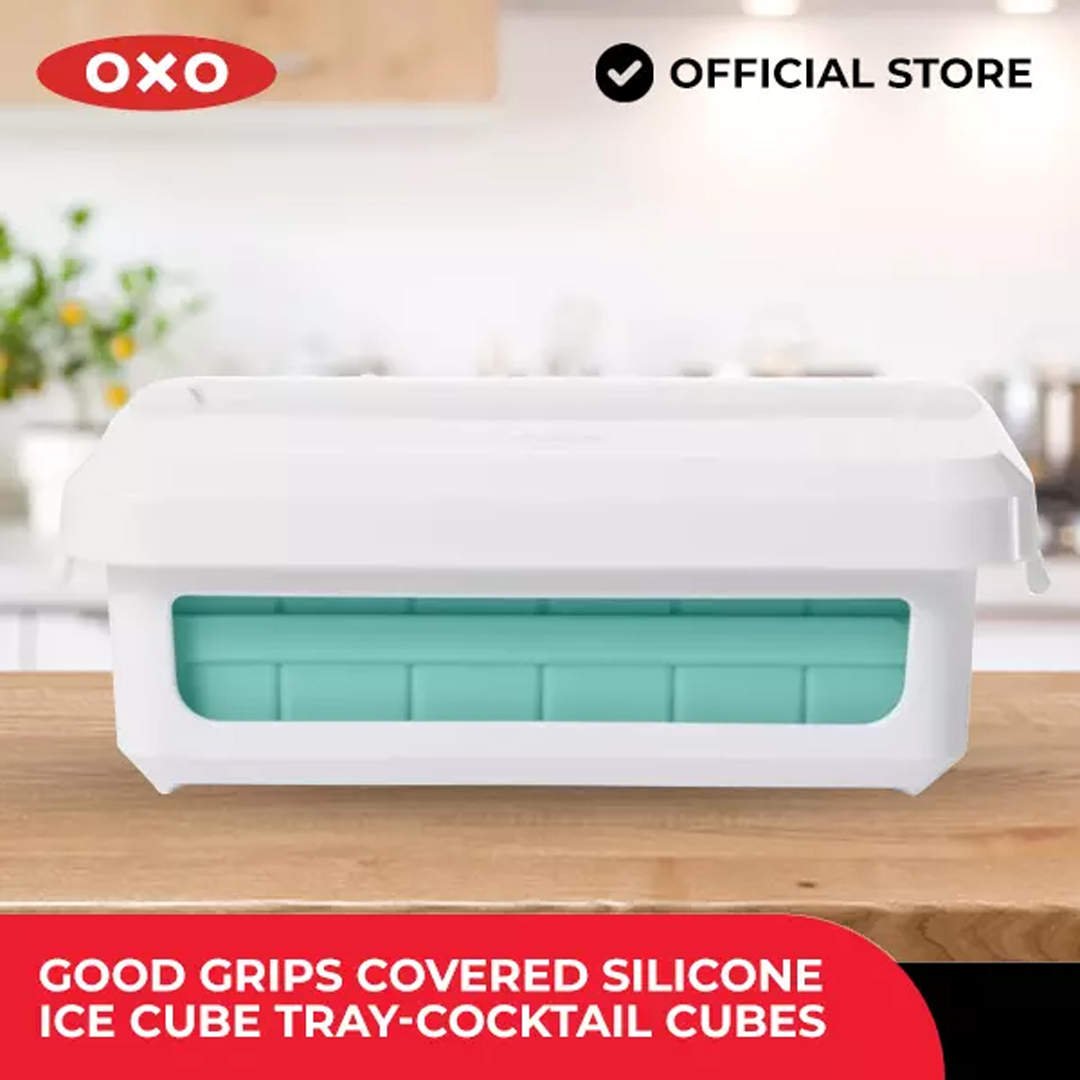 Good Grips Covered Ice Cube Tray - Large Cubes, OXO