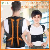 Adjustable Posture Corrector for Strong Shoulder Support - Back Supporter