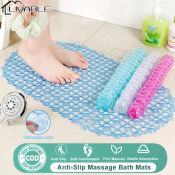 LIVABLE Non-Slip Bath Mat with Suction - PVC Material