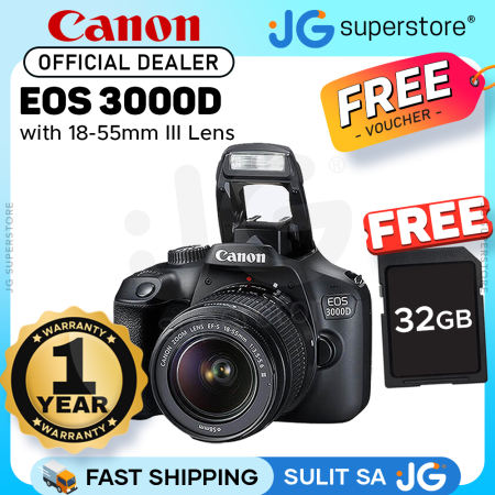 Canon EOS 3000D DSLR Camera Kit with EF-S 18-55mm Lens