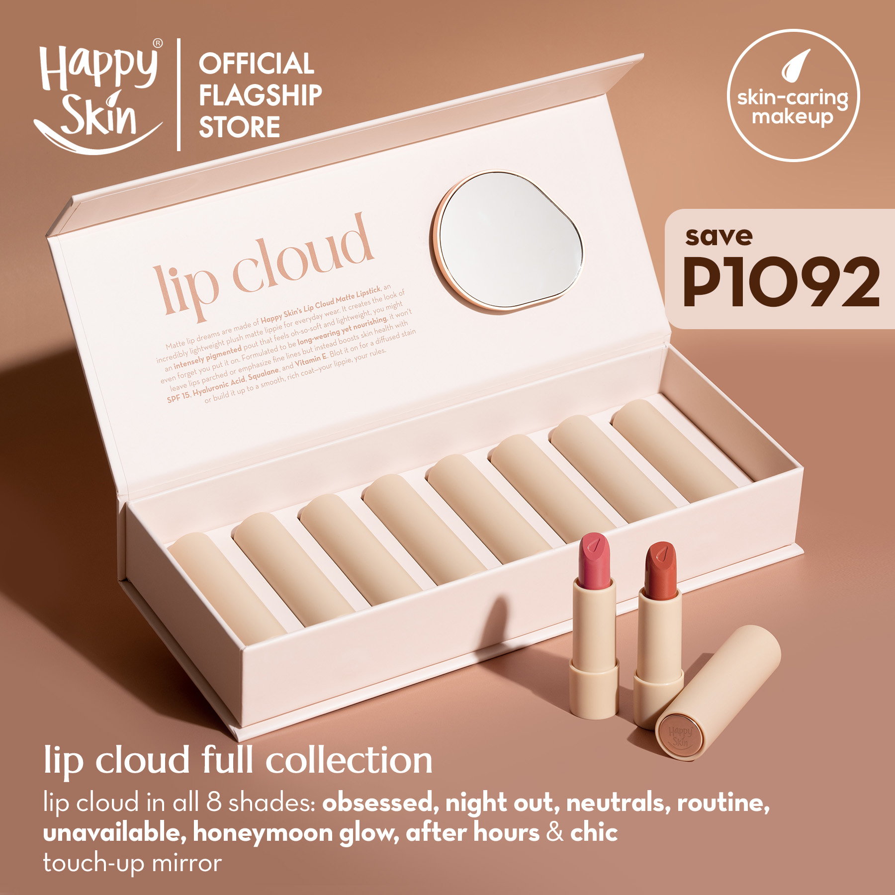 Discount on Happy Skin  shoes - SKU: Happy Skin Lip Cloud Matte Lipstick Full Collection
