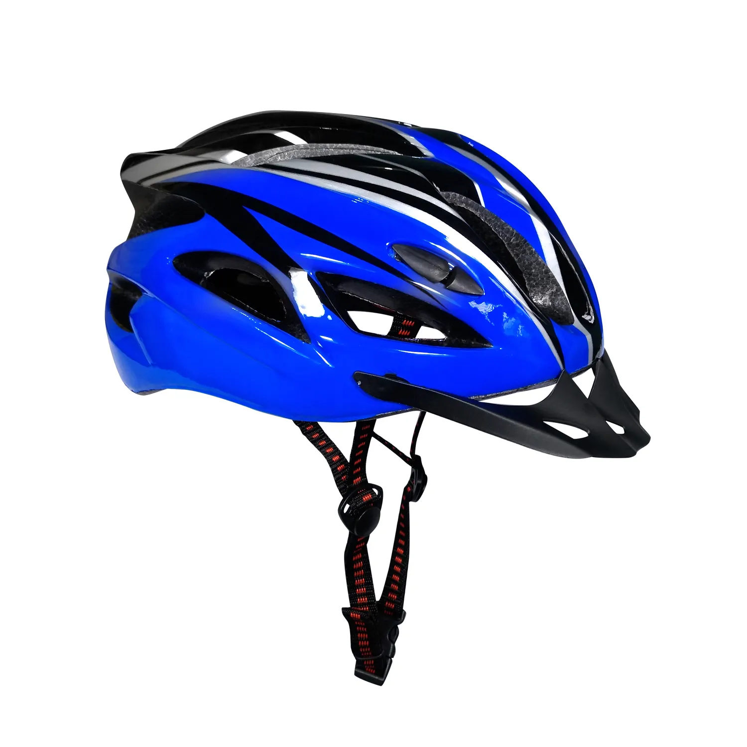 blue bike helmet