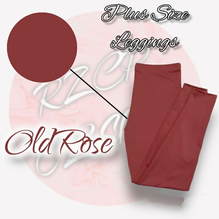 LuLaRoe Leggings - Maroon Rose