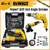 DeWALT 2-in-1 Grinder and Drill Set with Case
