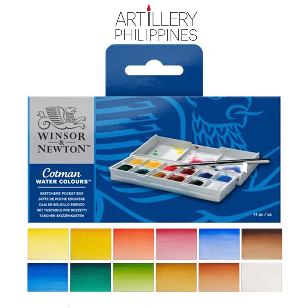 Winsor Newton Cotman Watercolor Sketchers Pocket Box Set Of 12