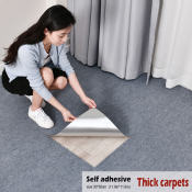 Self-Adhesive Non-Slip Carpet Tiles for Office and Home Décor
