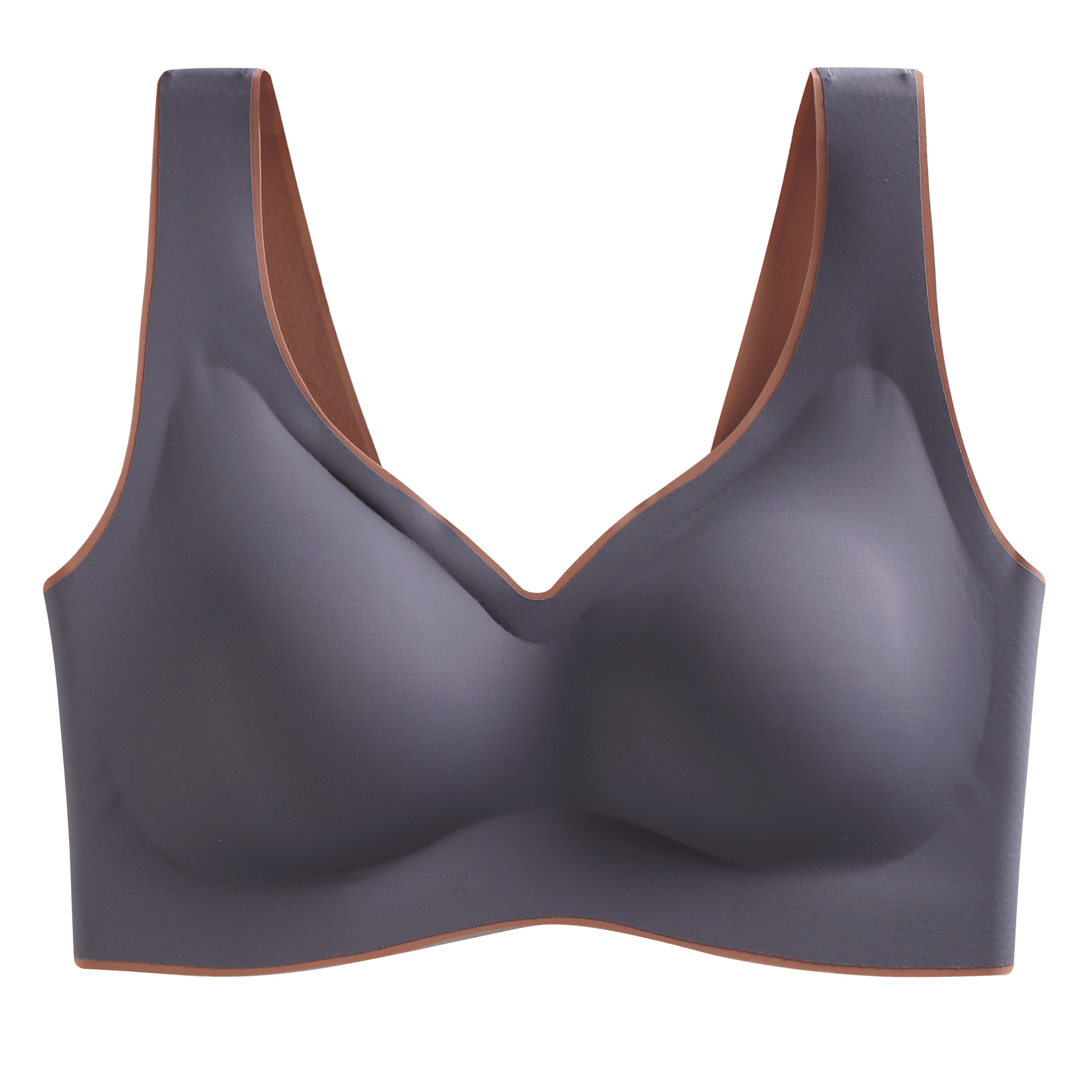 Motovita Seamless Bra Latex Sports Vest No Wire Push Up Brassiere Female Plus Big Size Bra Tank Crop Tops Gathers Pad - Image 4