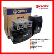 Original Crown Karaoke Amplifier with Baffles - Tested Before Shipped