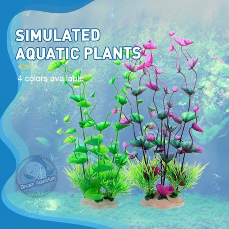 Faux Green Grass Aquarium Plant Decoration - Fish Tank Ornament