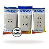 Royu Universal Outlet 1,2,3 Gang Set / Classic Series
