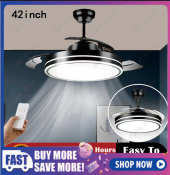 LED Ceiling Fan with Remote Control for Modern Lighting 