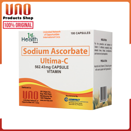 UNO Ultima C Alkaline Vitamin C Capsules for Kids & Adults