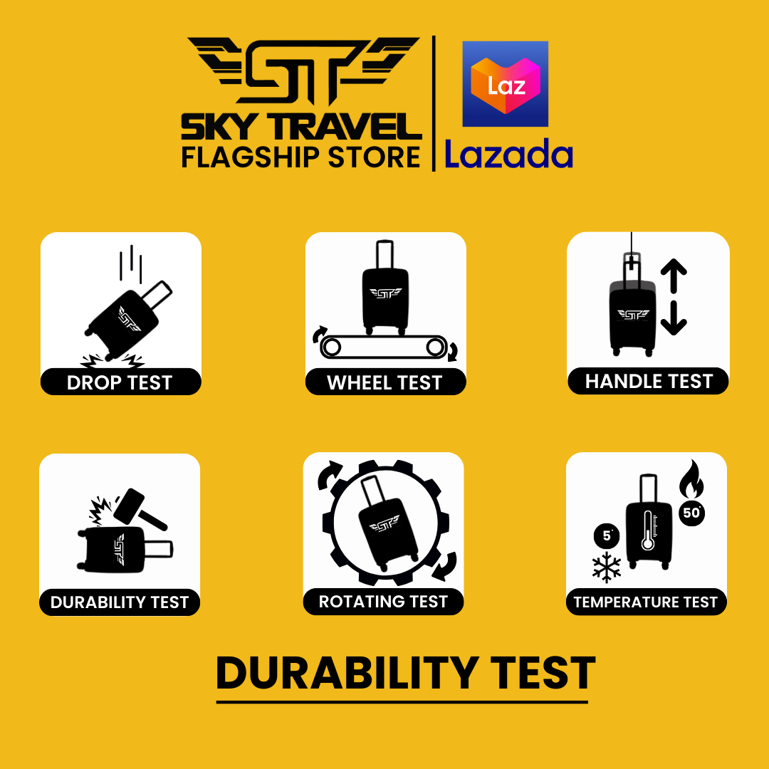 Sky Travel Luggage Clam type Hard Case S-M-L Size (SKT-9748