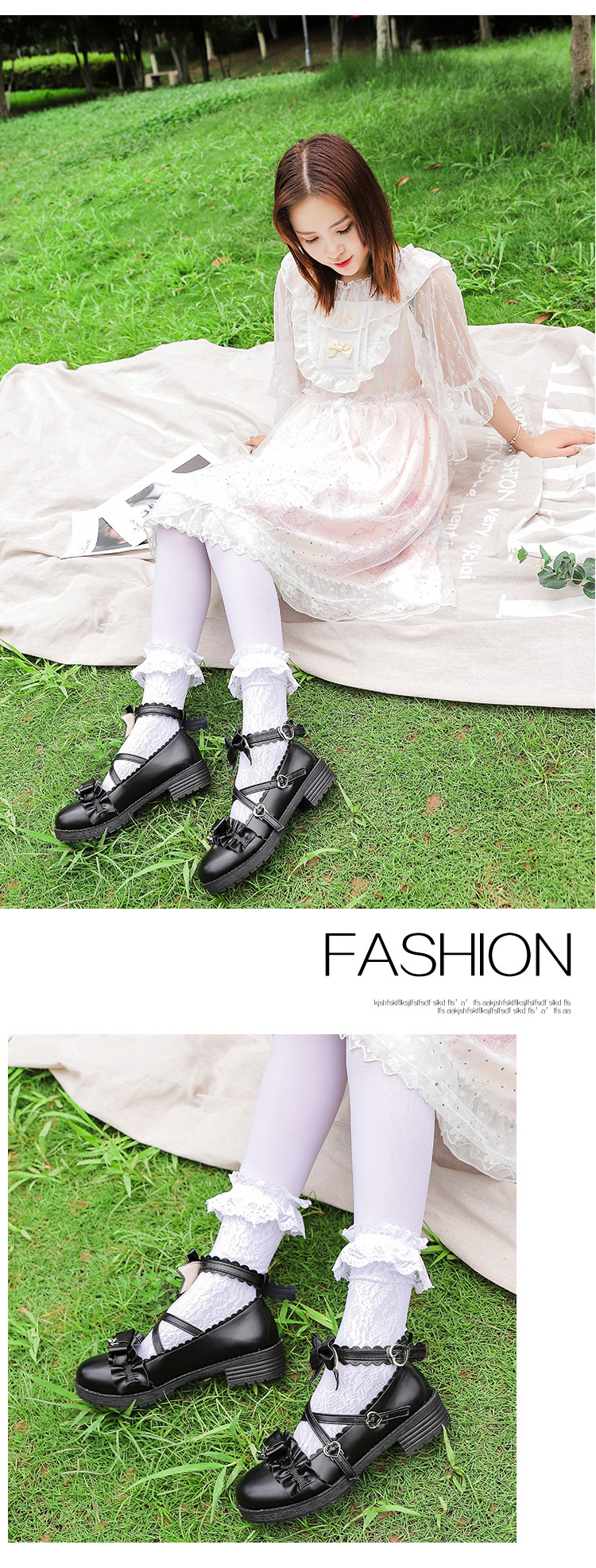 Mei Lulu Lolita Giày Lolita Đen Giày Nữ Anh Phiên Bản Hàn Quốc Dễ Phối Vào Mùa Thu Phong Cách Nhật Bản JK Giày Múa 10