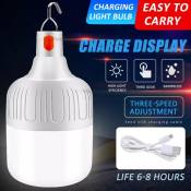 Portable 40W Emergency Light - Rechargeable & Waterproof Bulb