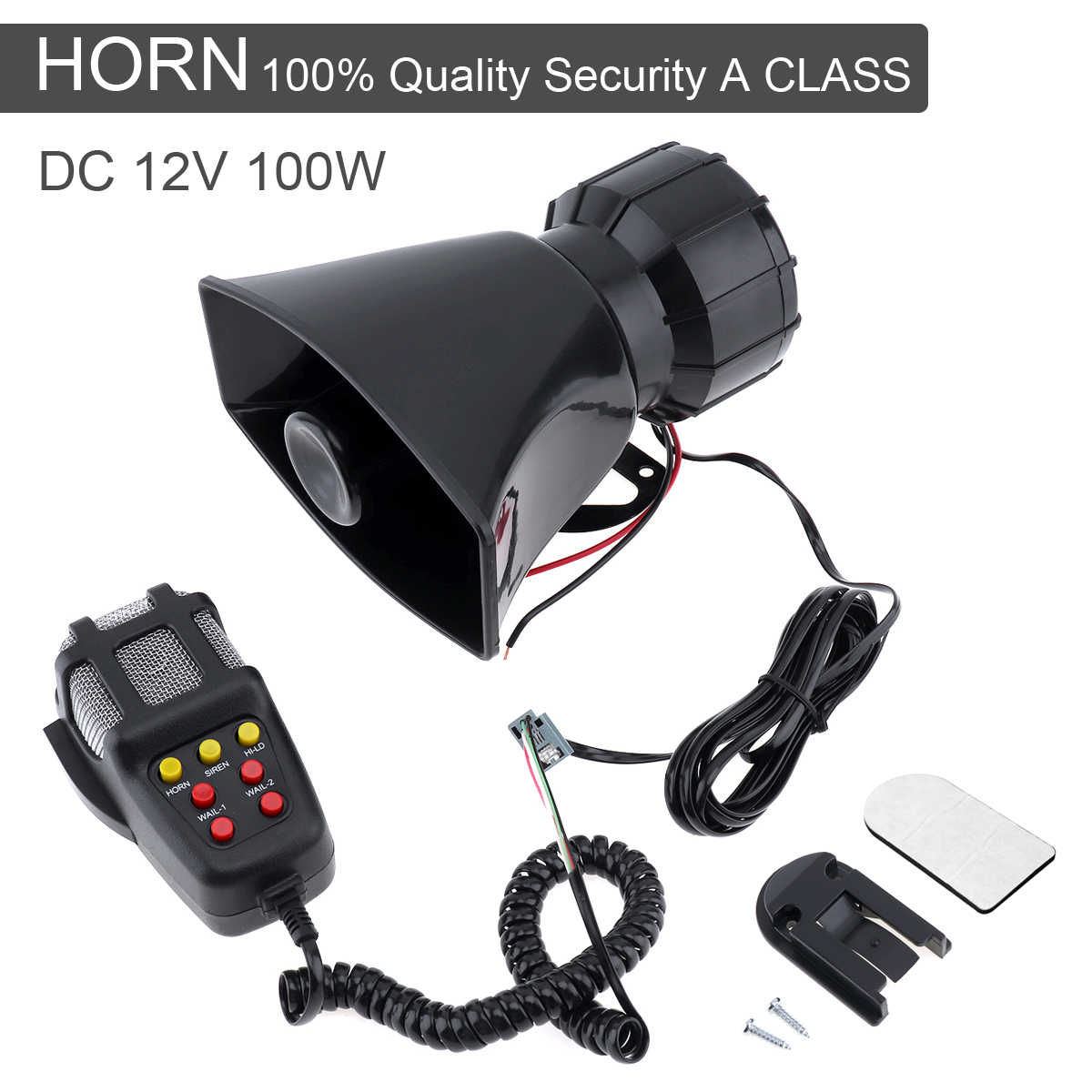 Mua AOLIHAN Car Siren 7 Tone PA System Vehicle Siren Horn Megaphone Speaker 12V 100W Emergency - View #6