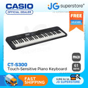 Casio CT-S300 Slim Touch-Sensitive Piano Keyboard | JG Superstore