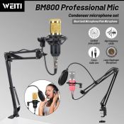 bm-800 Condenser Microphone Studio Recording Kit with V8 Sound Card