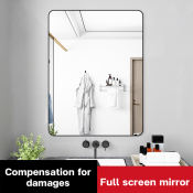 Rectangular Explosion-Proof Bathroom Mirror with Aluminum Frame