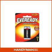 Eveready Super Heavy Duty Battery 9V, Black