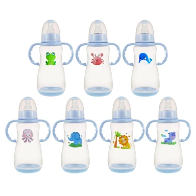 BPA-free Spill-Proof Water and Milk Feeding 280ml Bottle Cup with Handle 10oz (Random Design) (3)