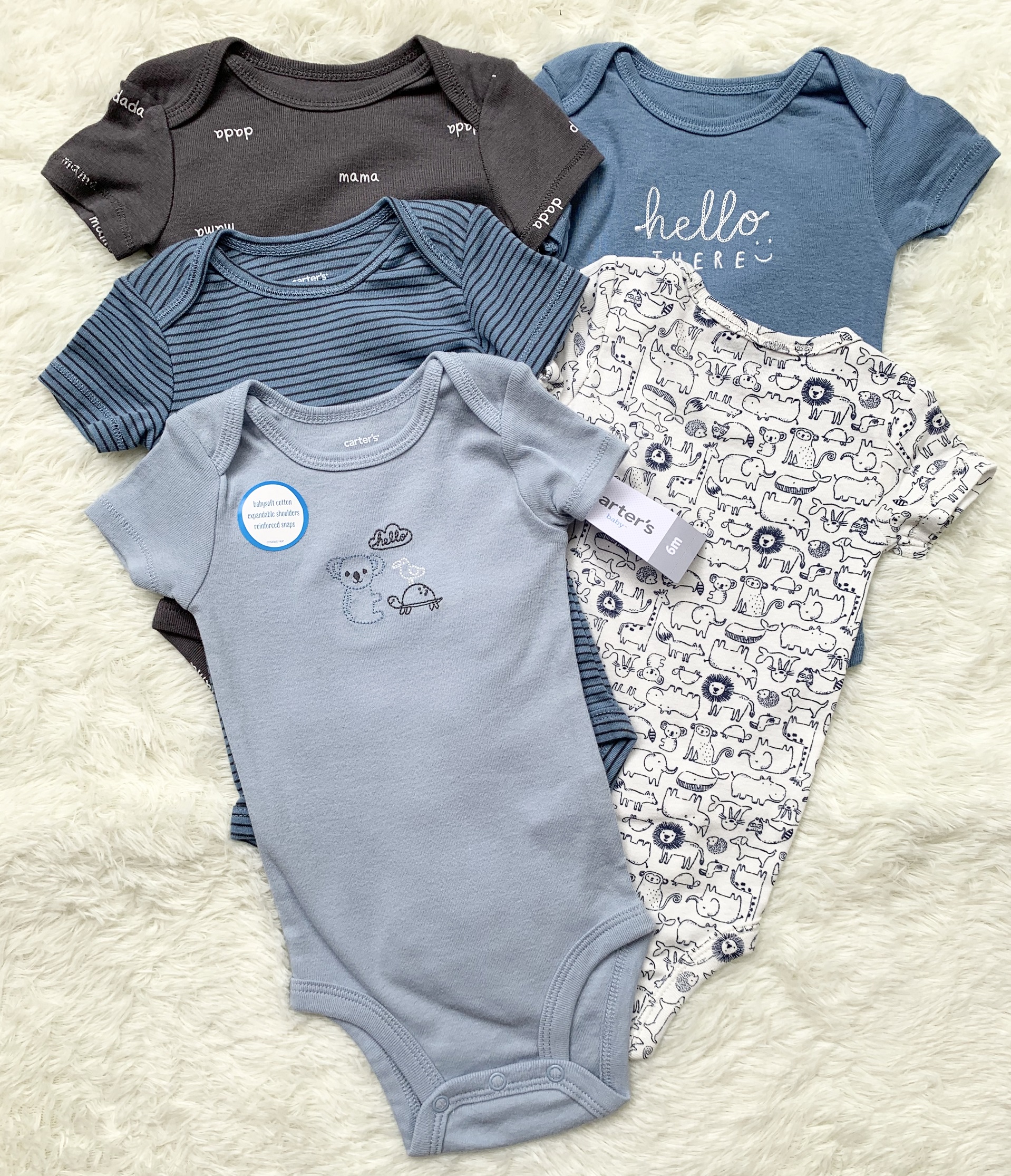 carter's hello world onesie