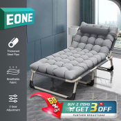 EONE Portable Folding Bed with Adjustable Reclining Chair