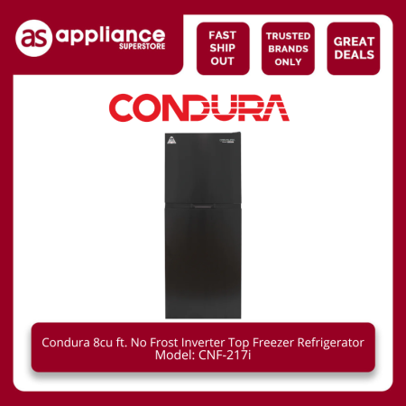 Condura 8cu ft. No Frost Inverter Top Freezer Refrigerator CNF-217i