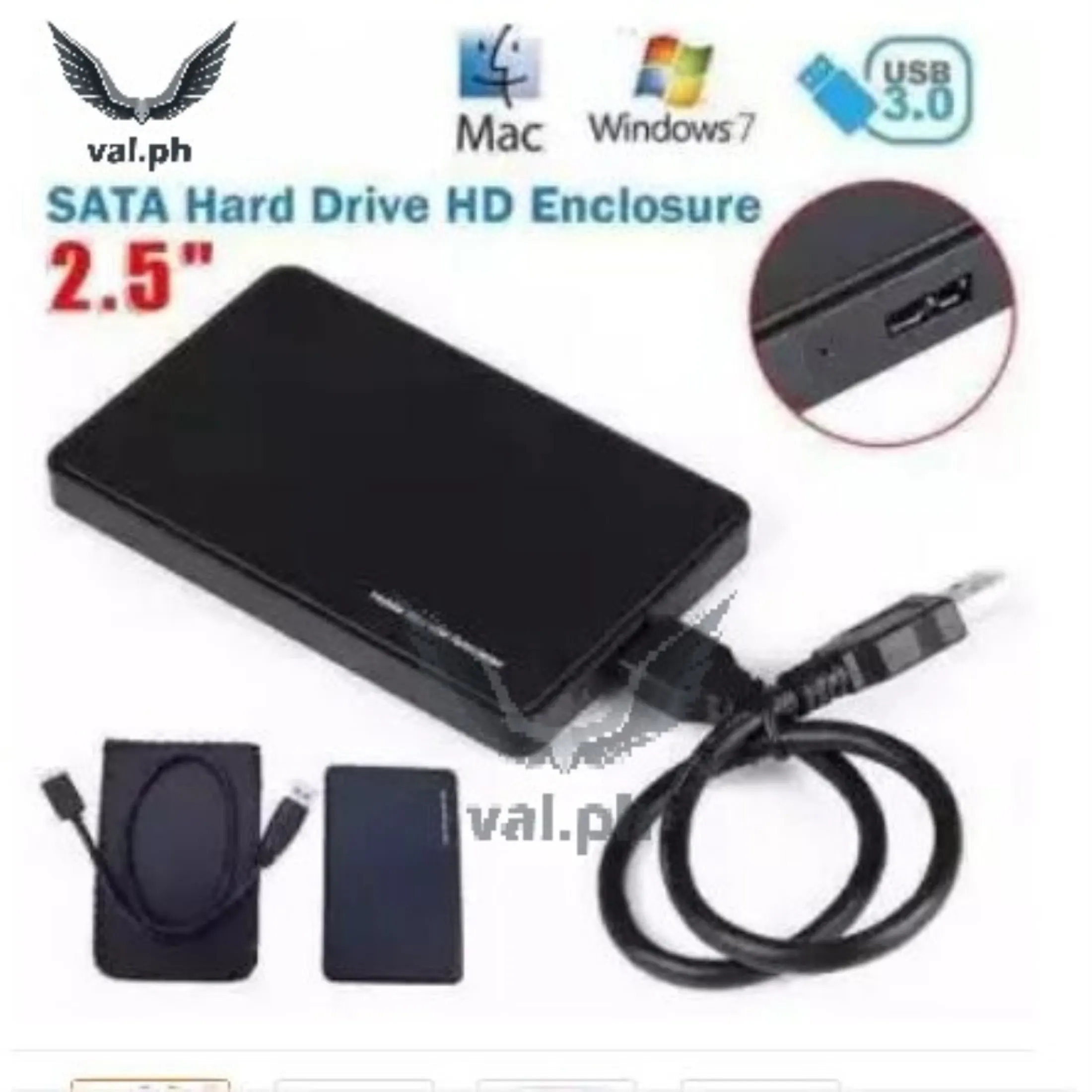 Hot U 3 Ta Hd Box Enclosure Case Ile Hdd Ile Hard Disk Drive For Windows Ios Black Lazada Ph