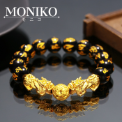 MONIKO Fengshui Pixiu Piyao Bracelet - Lucky Black Obsidian