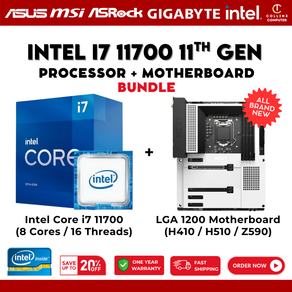 INTEL CORE i7-11700 / i7 11700kf 11th Gen Processor boxtype