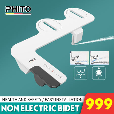 PHITO Dual Nozzle Non-Electric Bidet Toilet Seat