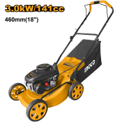 Ingco Gasoline Lawn Mower, 4HP, 4-Stroke Engine, Hand Push