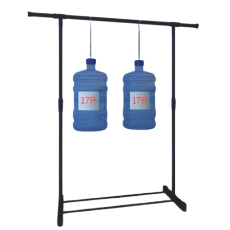 Aluminum Black Coated Clothe Rack with Wheels, Space Saver