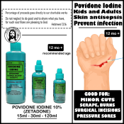 Zetadone Povidone Iodine 10% Solution - Antiseptic Wound