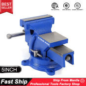 125mm Bench Table Vise with Swivel Base and Anvil