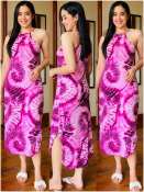 Blakez Summer Floral Maxi Dress, Free Size, Sleeveless, Comfortable Fabric